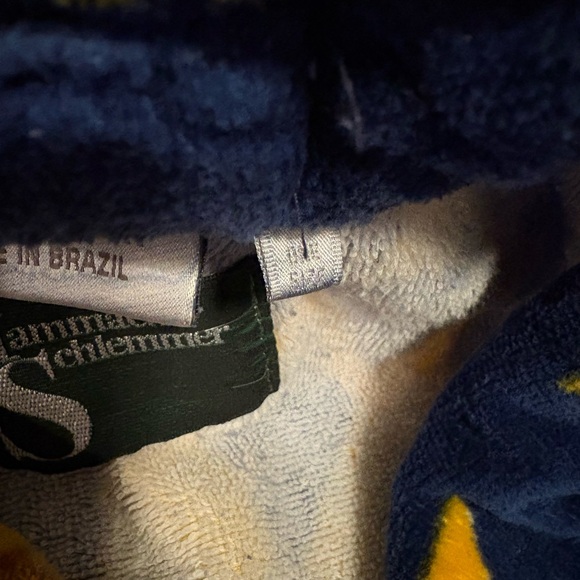 Vintage Celestial Hammacher Schlemmer Cypress 100% cotton Terry Bathrobe OS - Picture 4 of 8